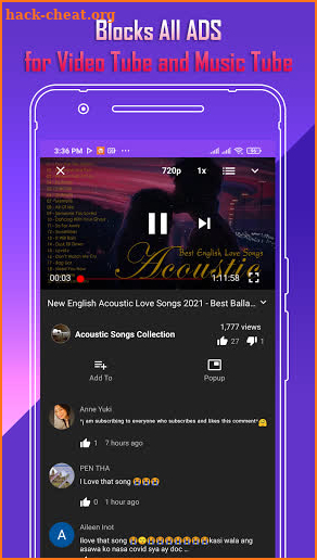 Pure Tube: Block Ads for Music Tube & Video Tube screenshot