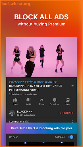 Pure Tube Plus+ : Block Ads for Video screenshot