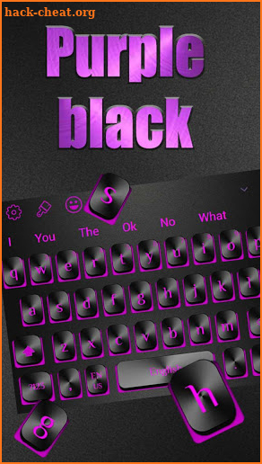 Purple Black Keyboard screenshot