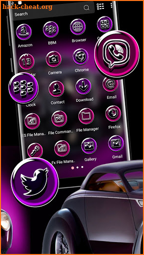 Purple Car Theme screenshot