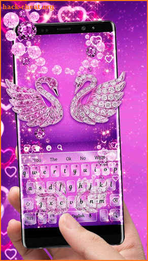 Purple Diamond Swan Keyboard screenshot