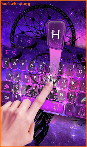 Purple Dream Catcher Keyboard Theme screenshot