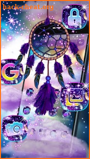 Purple Dream Catcher Theme screenshot