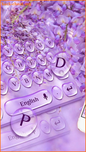 Purple Drop Flower keyboard screenshot