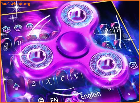 Purple Fingertip spinning gyro Keyboard Theme screenshot