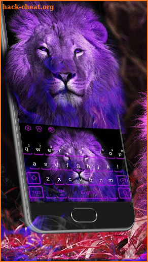 Purple Fire Lion Keyboard screenshot