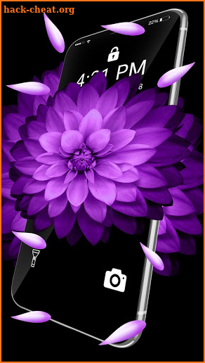 Purple Flower APUS live wallpaper screenshot