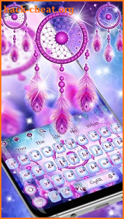 Purple Galaxy Dream Catcher Keyboard screenshot