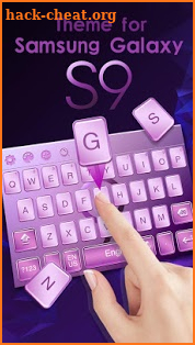 Purple Keyboard for Galaxy S9 screenshot