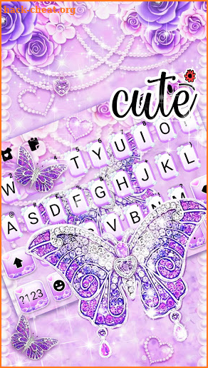 Purple Lux Butterfly Keyboard screenshot