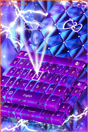 Purple Quilted Keyboard Theme screenshot