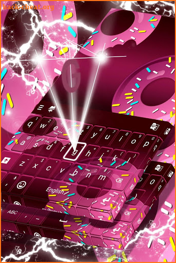 Purple Sprinkled Donuts Keyboard screenshot