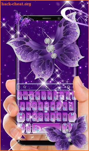 Purplr Butterfly Keyboard Theme screenshot