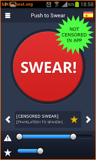 Push to Swear screenshot