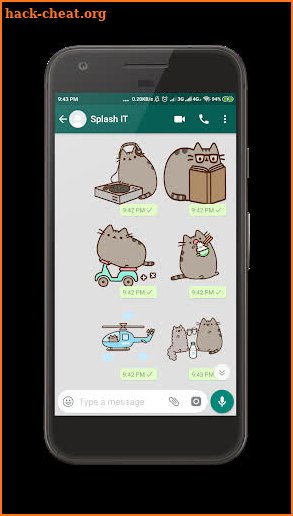 Pusheen Cat Stickers Full Packs - WAStickerApps screenshot