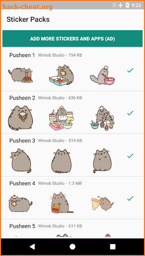 Pusheen Cute Sticker for WAStickerApps screenshot