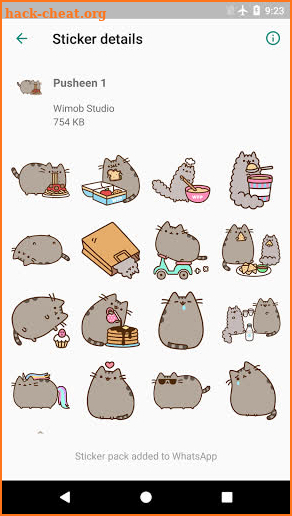 Pusheen Cute Sticker for WAStickerApps screenshot