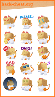 Puss In Box Sticker for Facebook screenshot