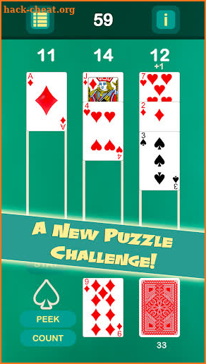 Puzzle 21 - Blackjack Solitaire Hybrid screenshot