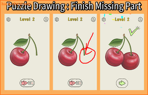 Puzzle Drawing : Finish Missing Part screenshot