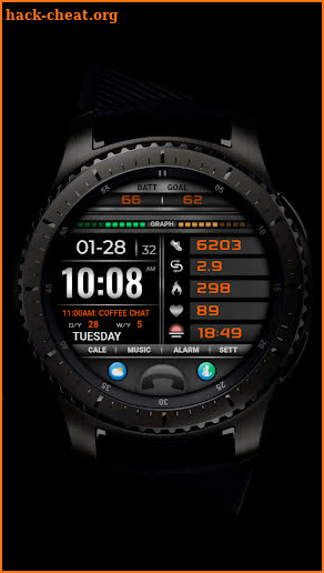 PW108 Smart Data Watch Face screenshot