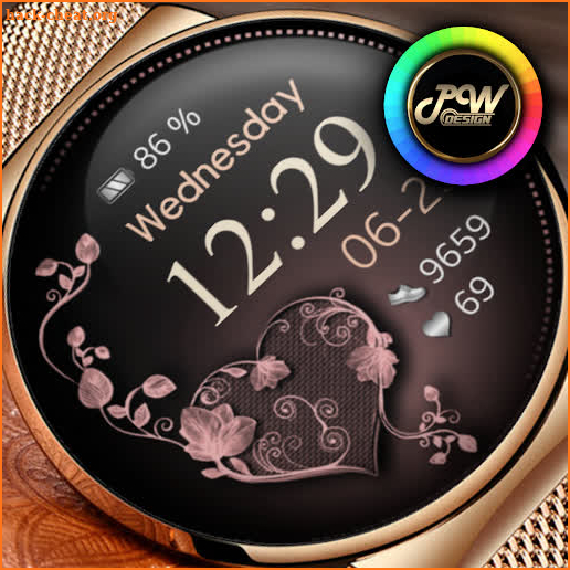 PWW08 - Ladies Digi Watch Face screenshot