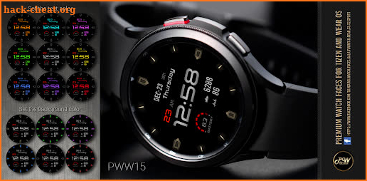 PWW15 - Sport Digital Watch Face screenshot