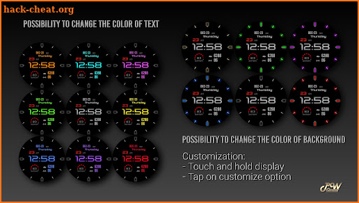 PWW15 - Sport Digital Watch Face screenshot