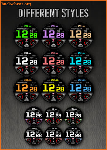 PWW32 - Sport Digi Watch Face screenshot