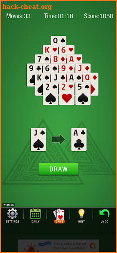 Pyramid Solitaire - Daily Challenge screenshot