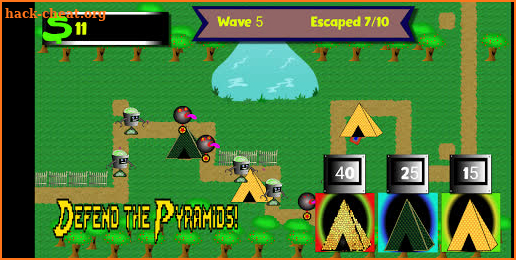 Pyramids vs Bots screenshot