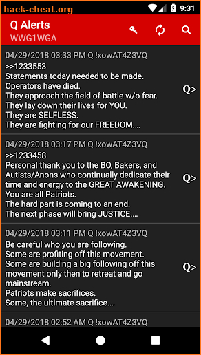 QAnon Alerts screenshot