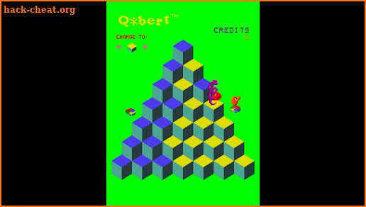 Q*bert screenshot