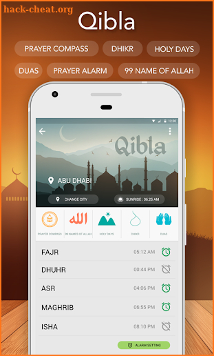 Qibla Compass & Prayer Times screenshot