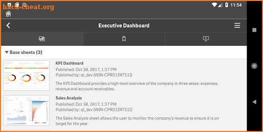 Qlik Sense Mobile screenshot