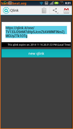 Qlink.it screenshot