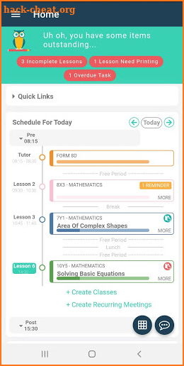 Qlix - Teachers Planner / Diary screenshot