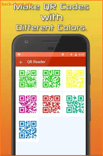 QR bar-code scanner and Generator screenshot