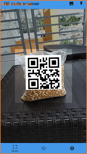 QR code reader screenshot