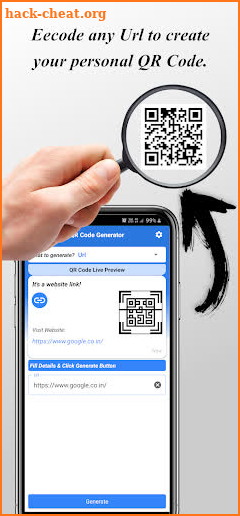 QR Code Scanner and Generator screenshot