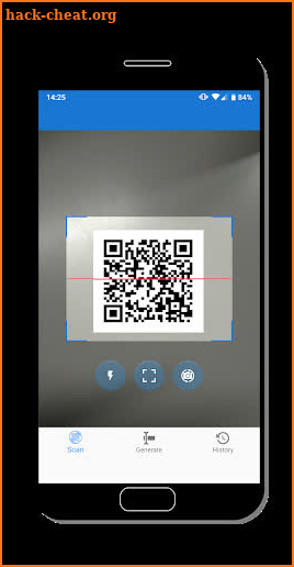 QR code scanner / generator screenshot