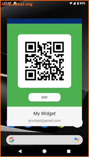 QR Widget screenshot