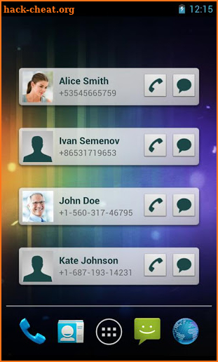 Quick Contacts PRO screenshot