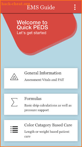 Quick PEDS EMS Guide screenshot