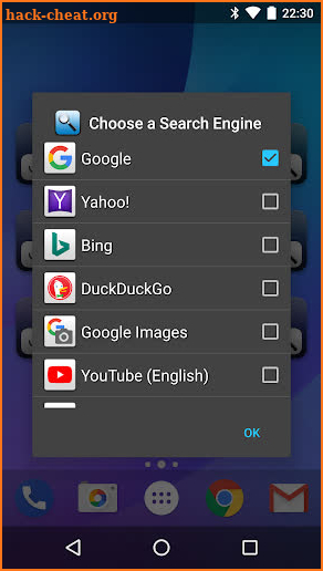 Quick Search Widget screenshot