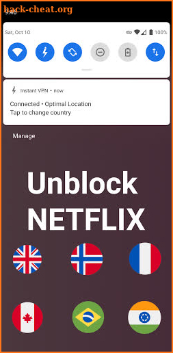 Quick Settings VPN - Unblock Netflix - 100% Free screenshot