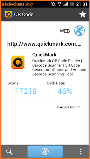 QuickMark Barcode Scanner screenshot