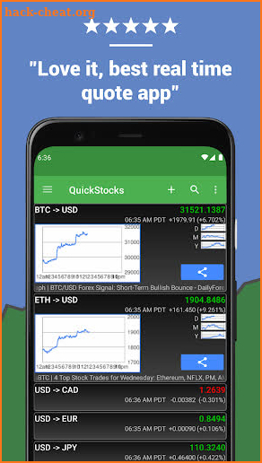 QuickStocks screenshot