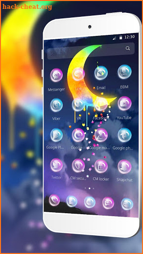 Quiet Glitter Star Moon Theme screenshot