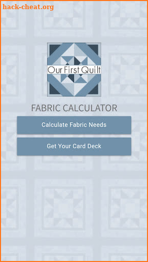 Quilting Fabric Calculator screenshot